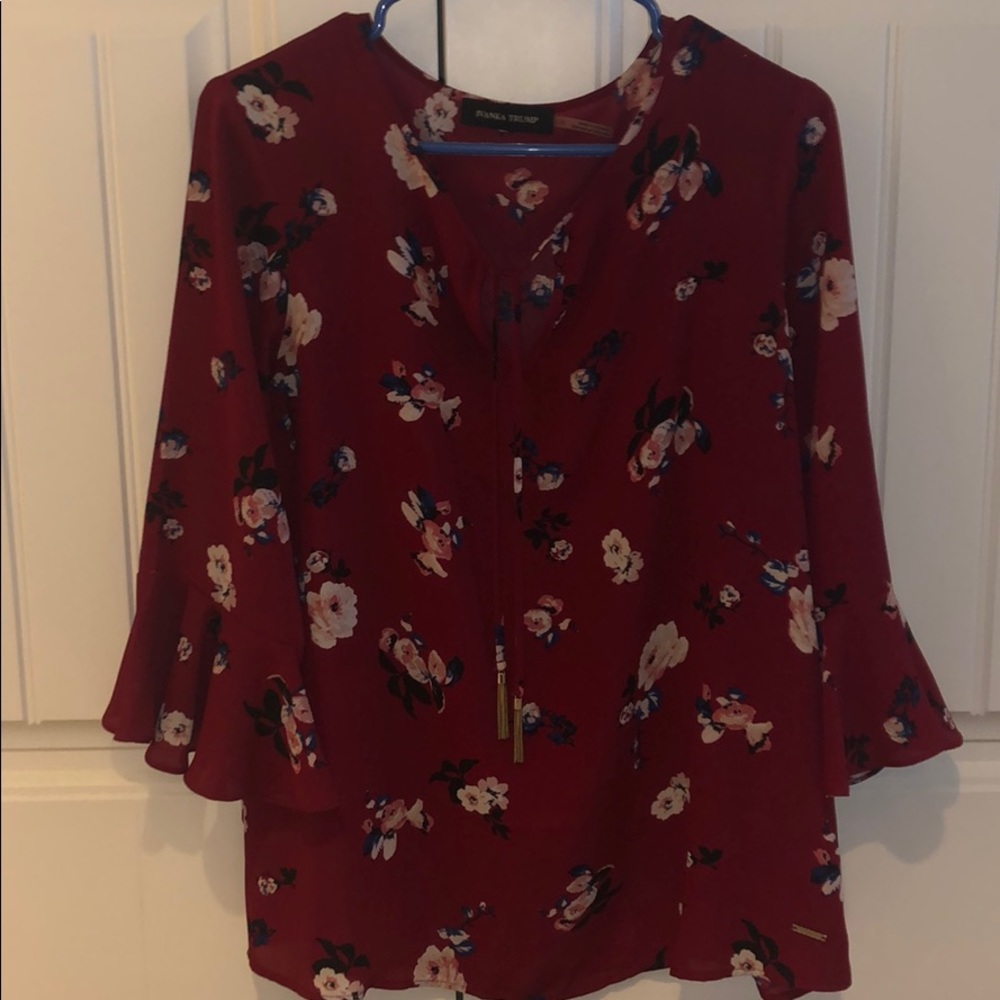 Ivanka Trump floral shirt, size L